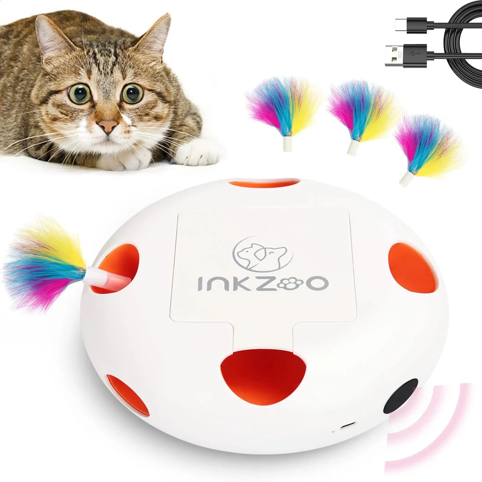 NKZOO Cat Toys Interactive Cat Toys for Indoor Cats Smart Interactive Kitten Toy Automatic 7 Holes Mice Whack-A-Mole