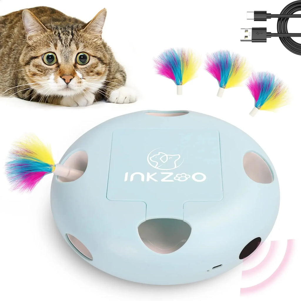 NKZOO Cat Toys Interactive Cat Toys for Indoor Cats Smart Interactive Kitten Toy Automatic 7 Holes Mice Whack-A-Mole