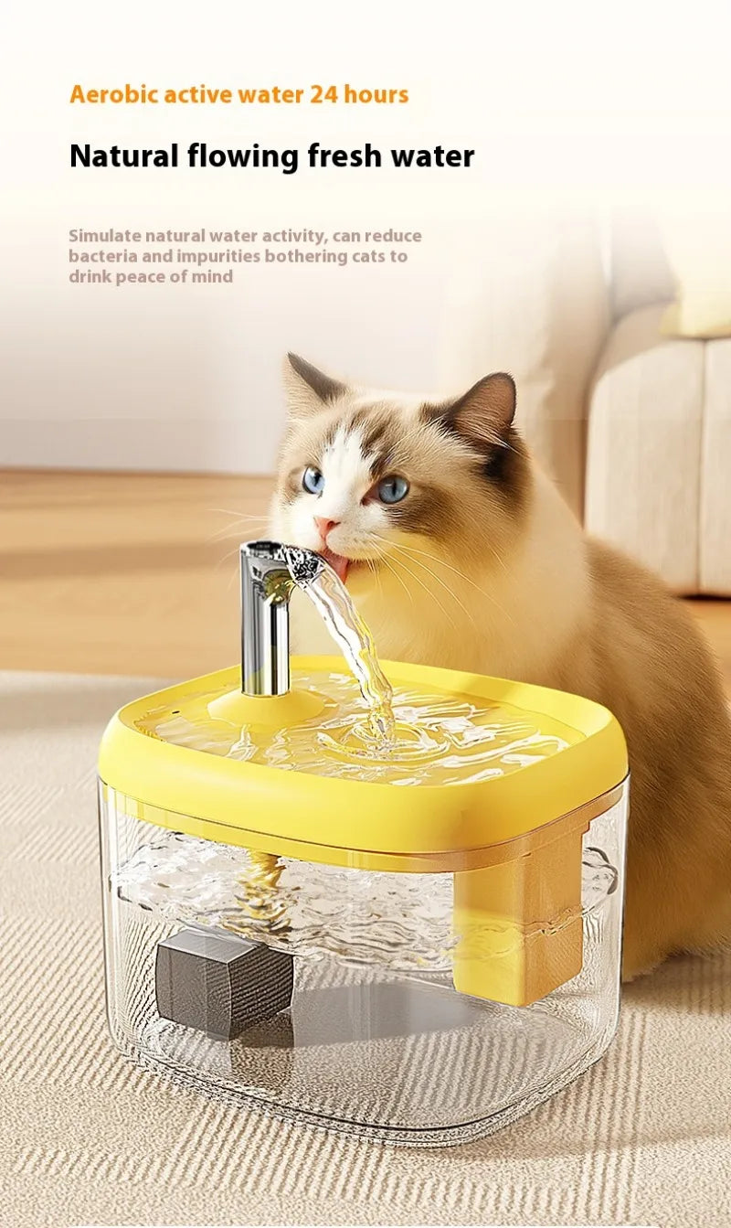 Silent Automatic Pet Water Dispenser – Circulating Filtration Fountain for Cats & Dogs
