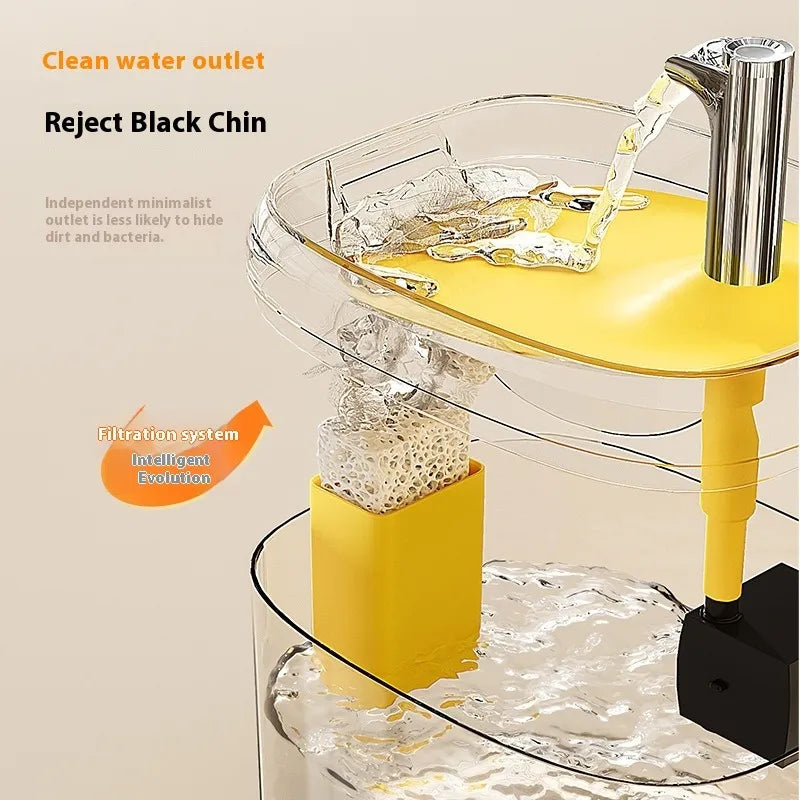 Silent Automatic Pet Water Dispenser – Circulating Filtration Fountain for Cats & Dogs