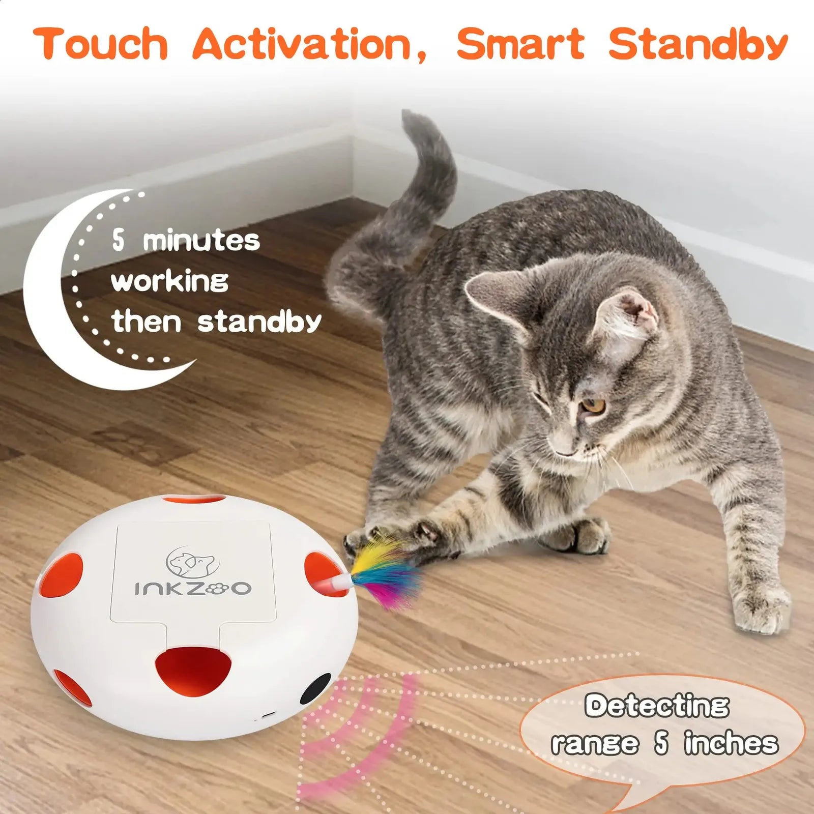 NKZOO Cat Toys Interactive Cat Toys for Indoor Cats Smart Interactive Kitten Toy Automatic 7 Holes Mice Whack-A-Mole