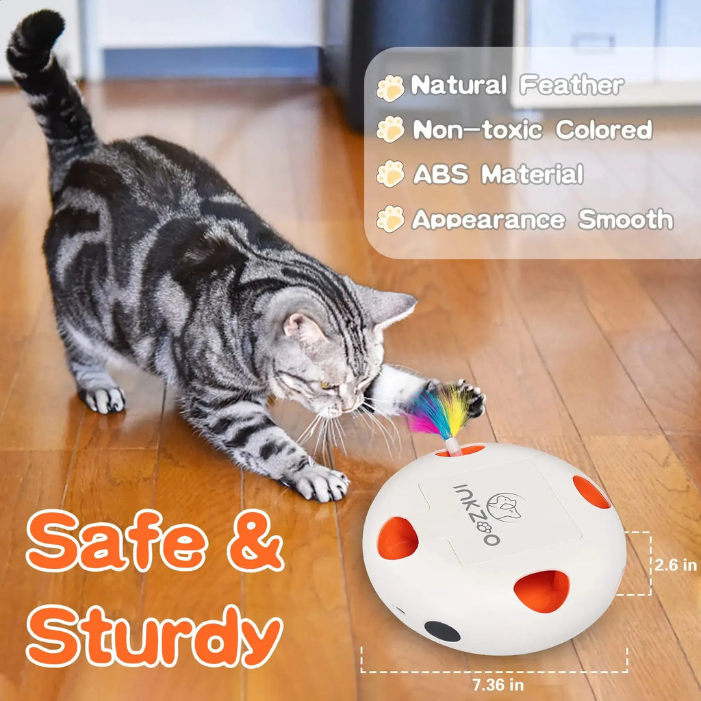 NKZOO Cat Toys Interactive Cat Toys for Indoor Cats Smart Interactive Kitten Toy Automatic 7 Holes Mice Whack-A-Mole